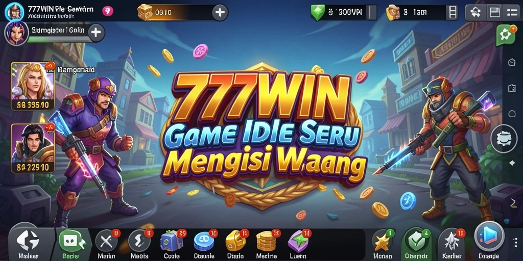 Tampilan screenshot utama 777WIN menunjukkan gameplay Idle yang menarik.