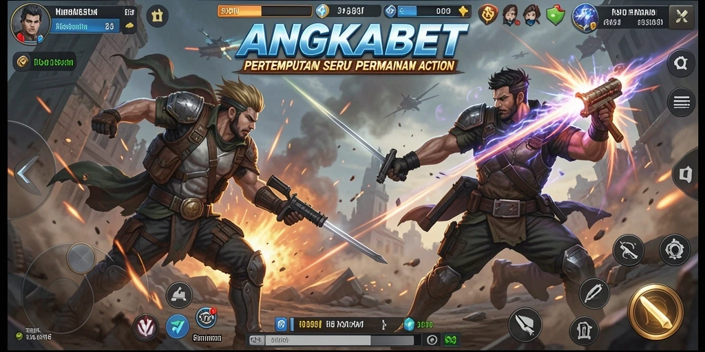 Screenshot gameplay ANGKABET yang penuh aksi dan ketegangan.