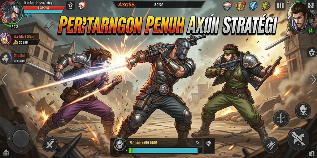 Tangkapan layar ASG55 menampilkan aksi seru dalam gameplay.