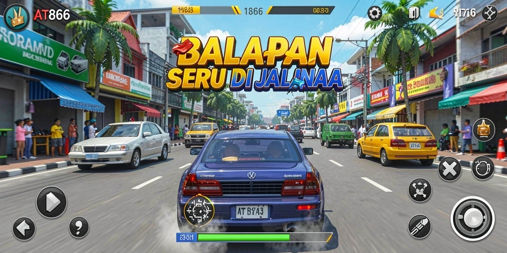 Tampilan menakjubkan dari balapan seru di AT866.