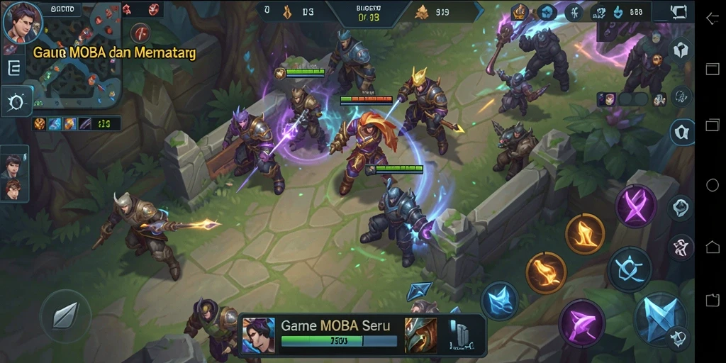 Gameplay intens di arena pertempuran BUGISTOTO.