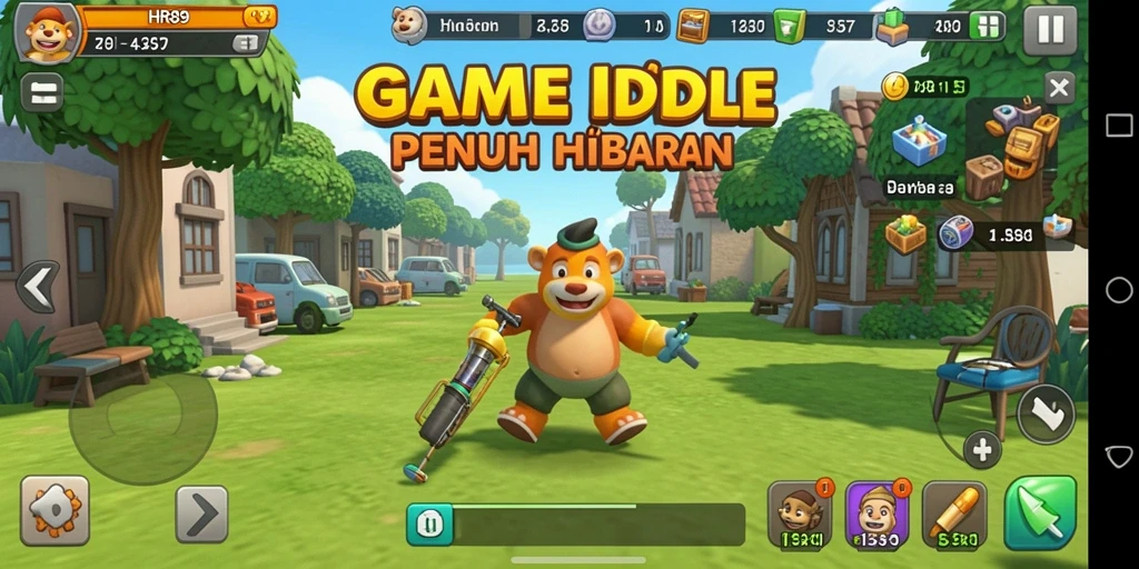 Tampilan seru gameplay HR89 yang sederhana dan menarik.