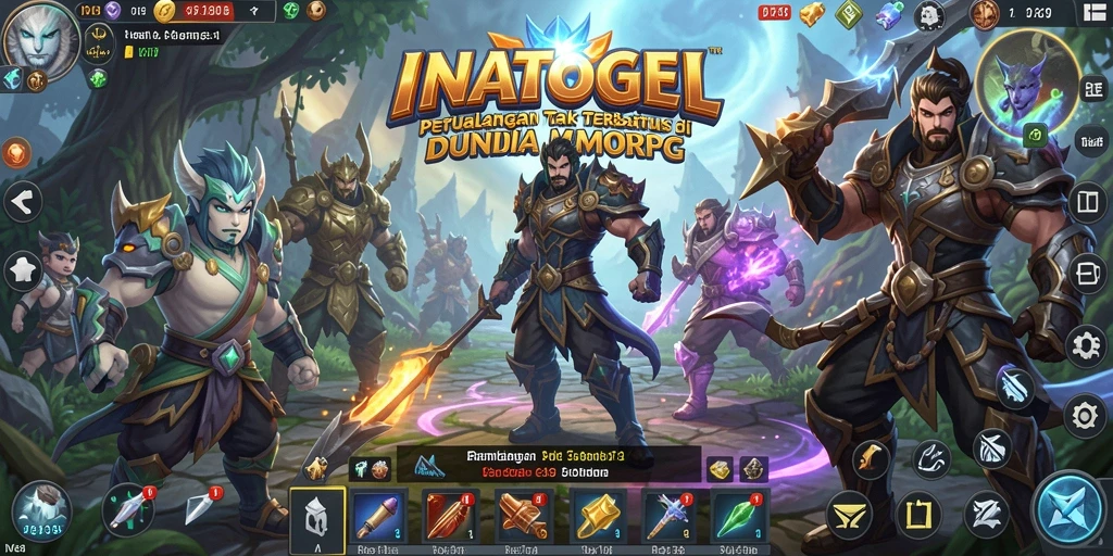 Tangkapan layar INATOGEL menampilkan petualangan seru di dunia MMORPG.