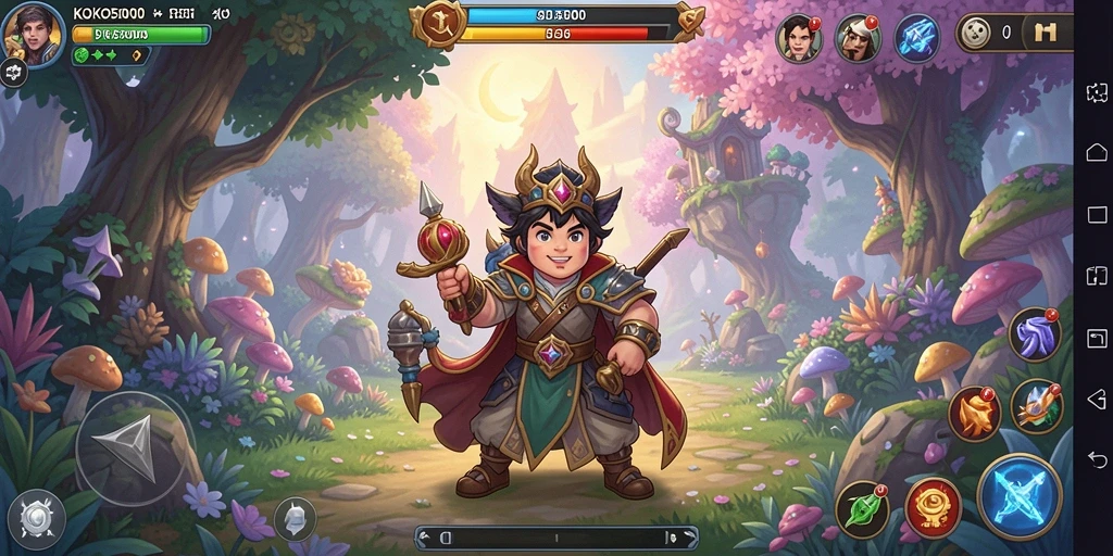 Tampilan gameplay KOKO5000 yang menarik di dunia petualangan.