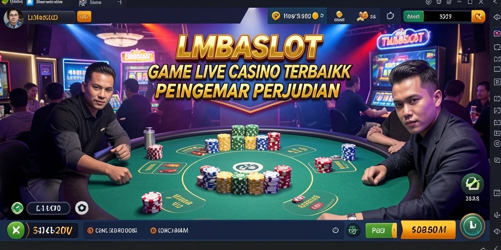 Tampilan gameplay Live Casino yang mengasyikkan di LMBASLOT.