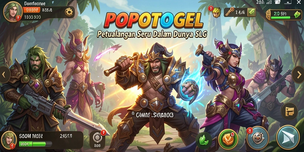 Tampilan seru gameplay POPOTOGEL yang penuh strategi.