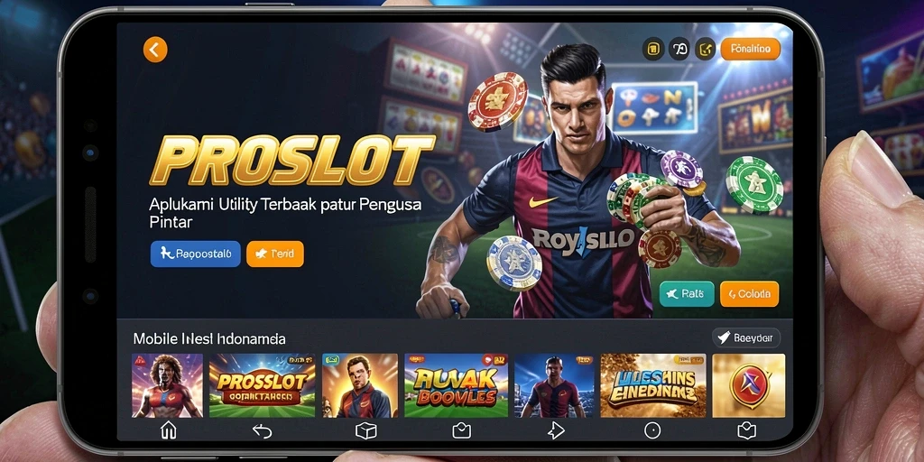 Tampilan antarmuka aplikasi PROSLOT yang modern dan intuitif.