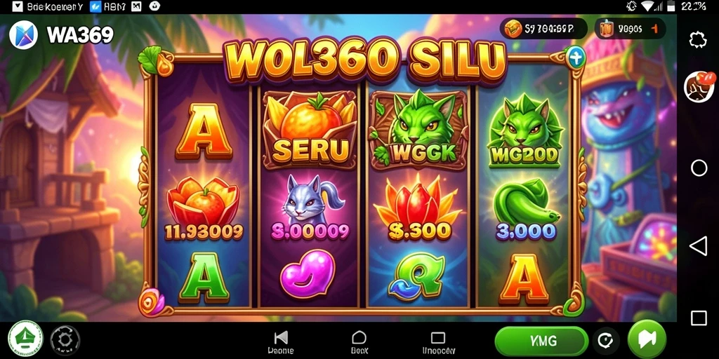 Tangkapan layar gameplay WA369 menampilkan keseruan permainan Slot yang menghibur.
